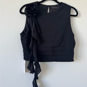 Elegant Black Sleeveless Top
